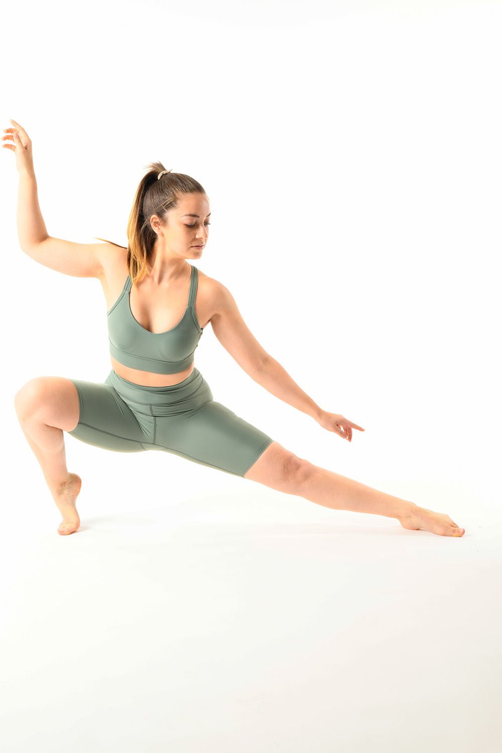 Nimbus High Waist Shorts - Minty Lt Green