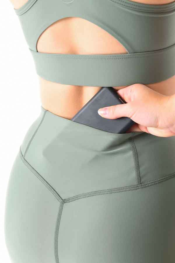 Nimbus High Waist Shorts - Minty Lt Green