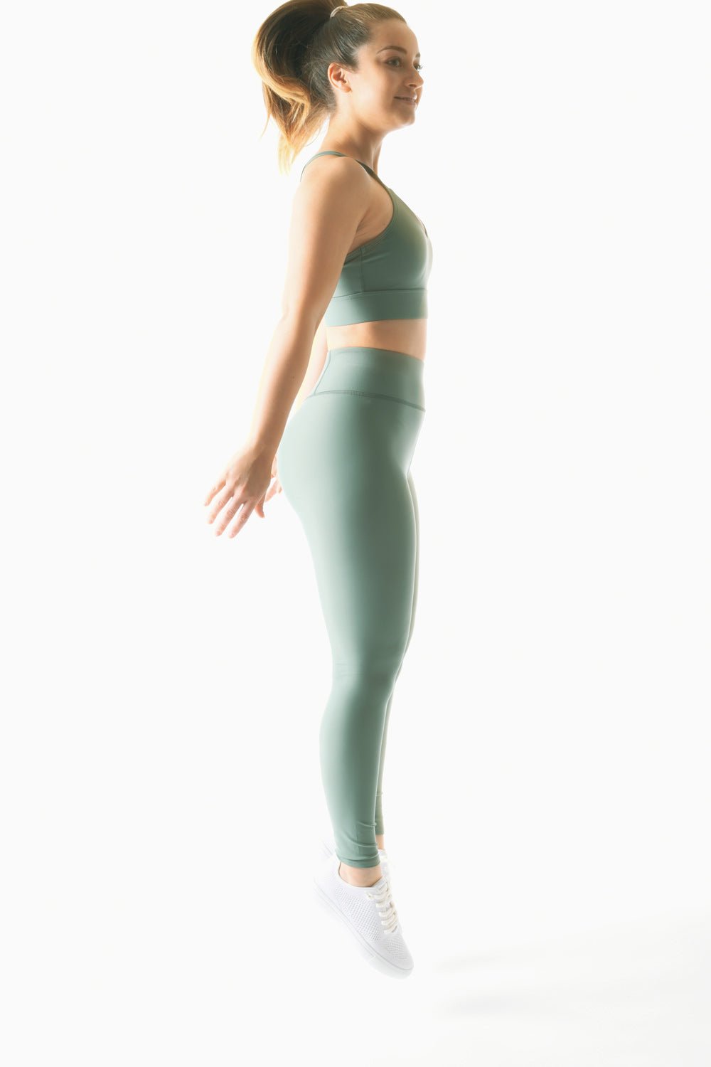 Nimbus High Waist Tights - Minty Lt Green
