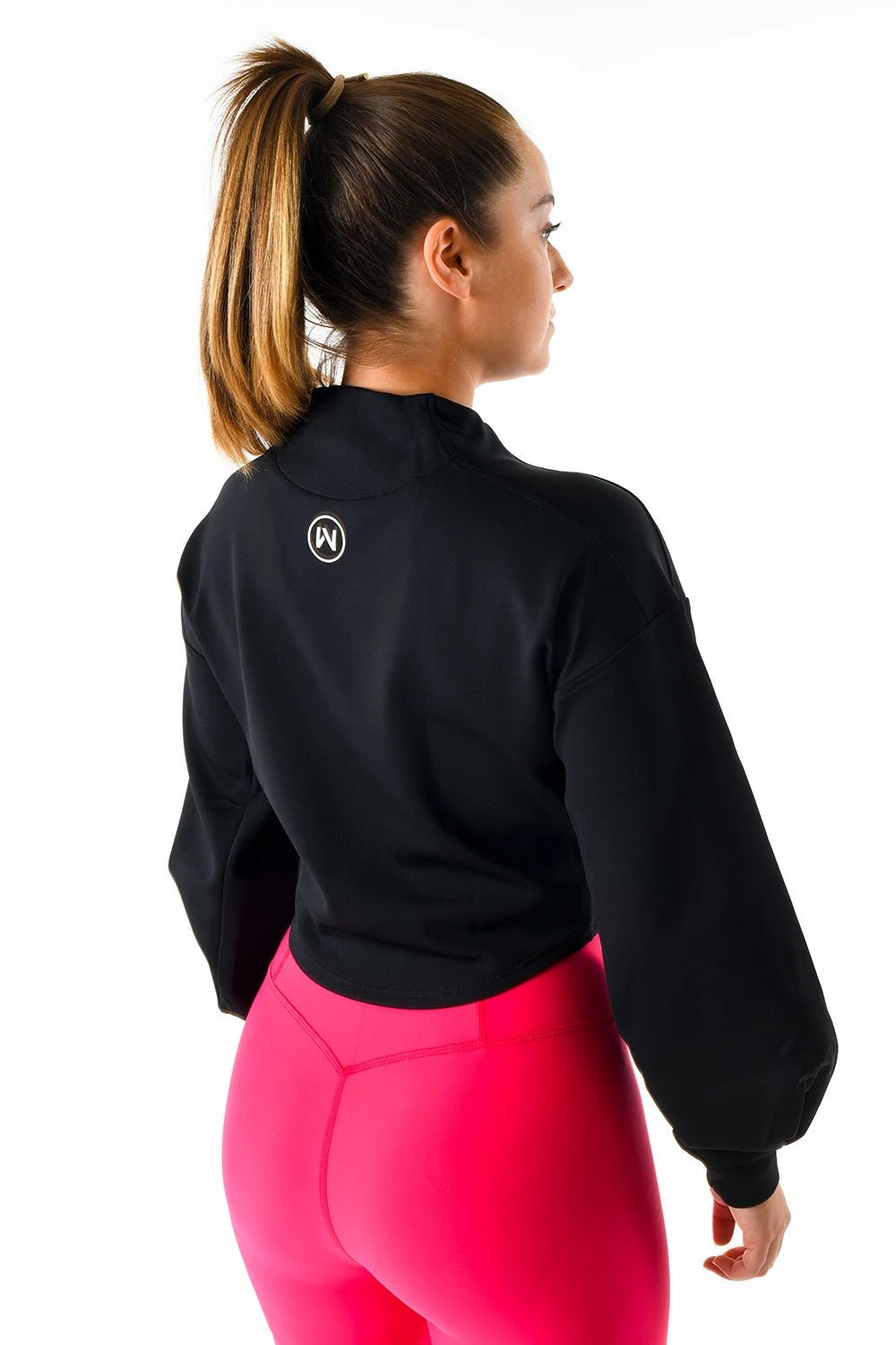 Lux Noir Black Cropped Longsleeve