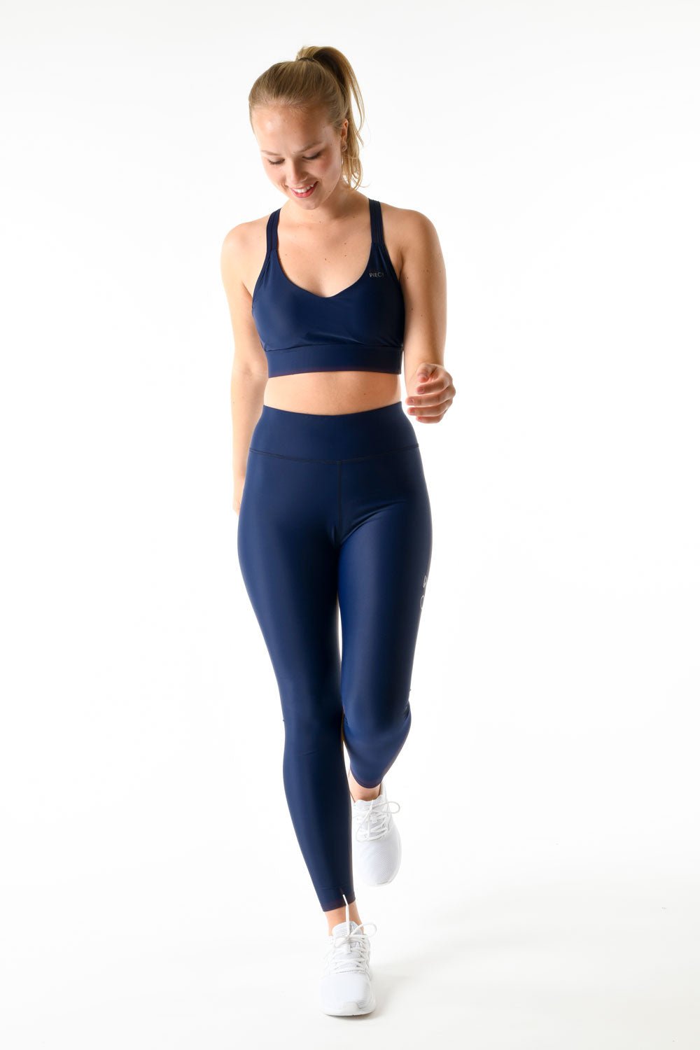 Nimbus High Waist Tights - Ocean Breeze Navy